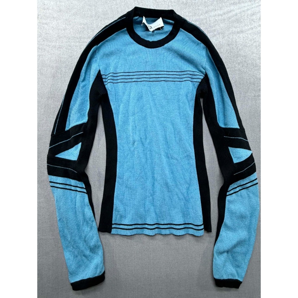 Marella Sport Viscose Nylon Rayon‎ Pullover Sweater Blue Size Medium